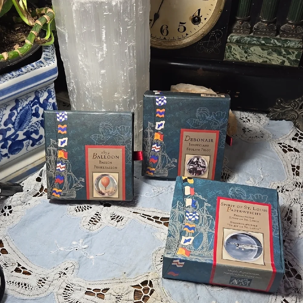 Three Vintage Inspired Paperweight by Authentic Models-Aviation Themed-TIA - Picture 2 of 12